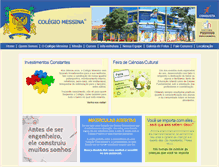 Tablet Screenshot of colegiomessina.com.br